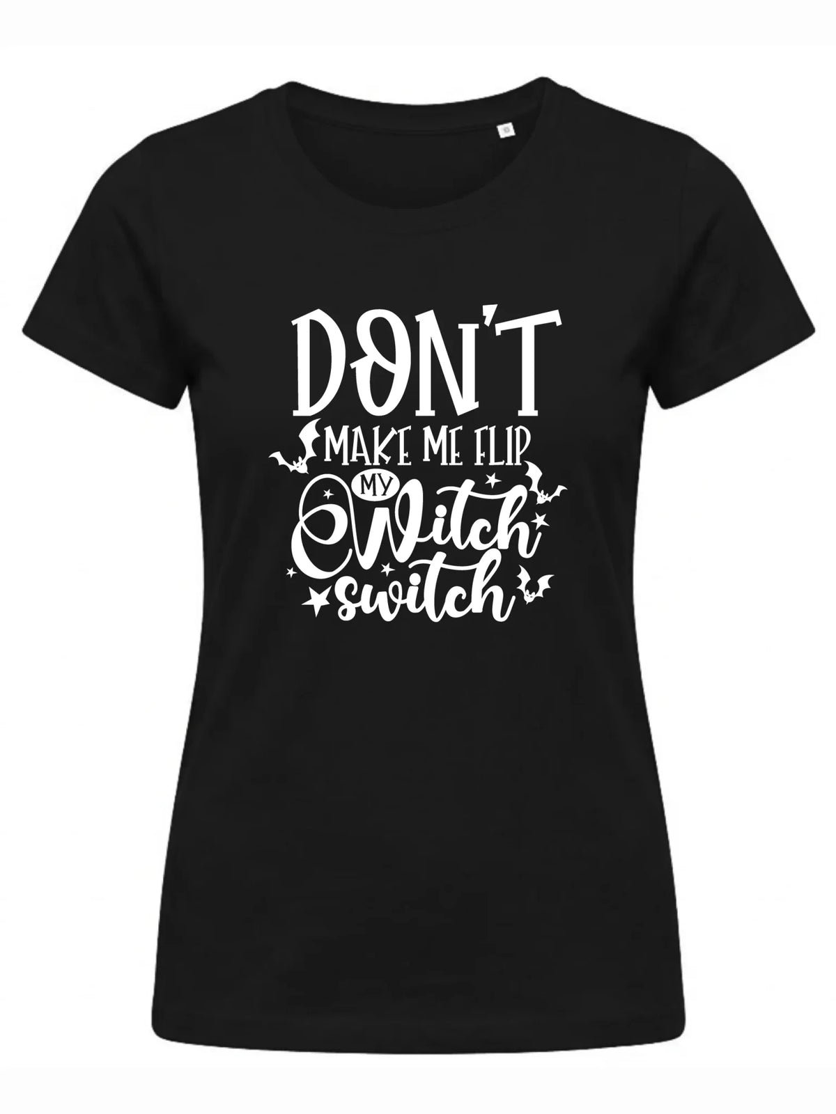 Koszulka damska na Halloween - Don't make me flip my witch switch - śmieszna HL11
