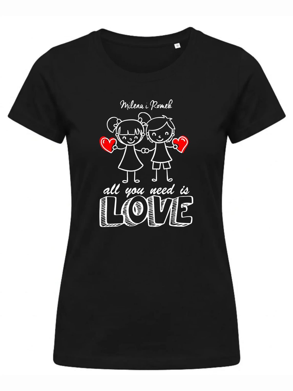 Koszulka damska dla par - All You need is love - personalizowana W13