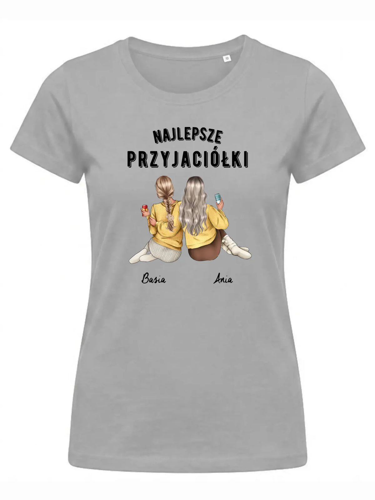 Koszulka damska - prezent dla przyjaciółek - Najlepsze przyjaciółki 2-4 osób - personalizowana PR01