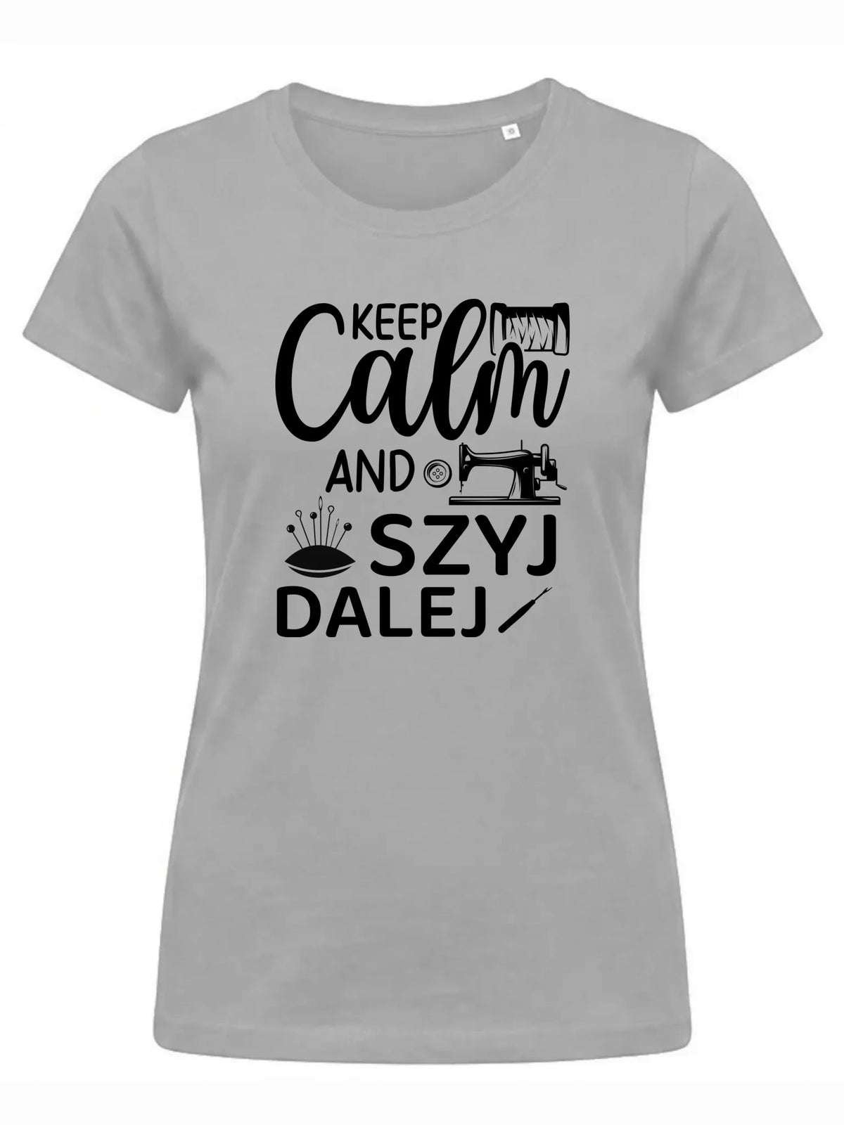 Koszulka damska szyciowa dla krawcowej - KEEP CALM and SZYJ DALEJ HS31
