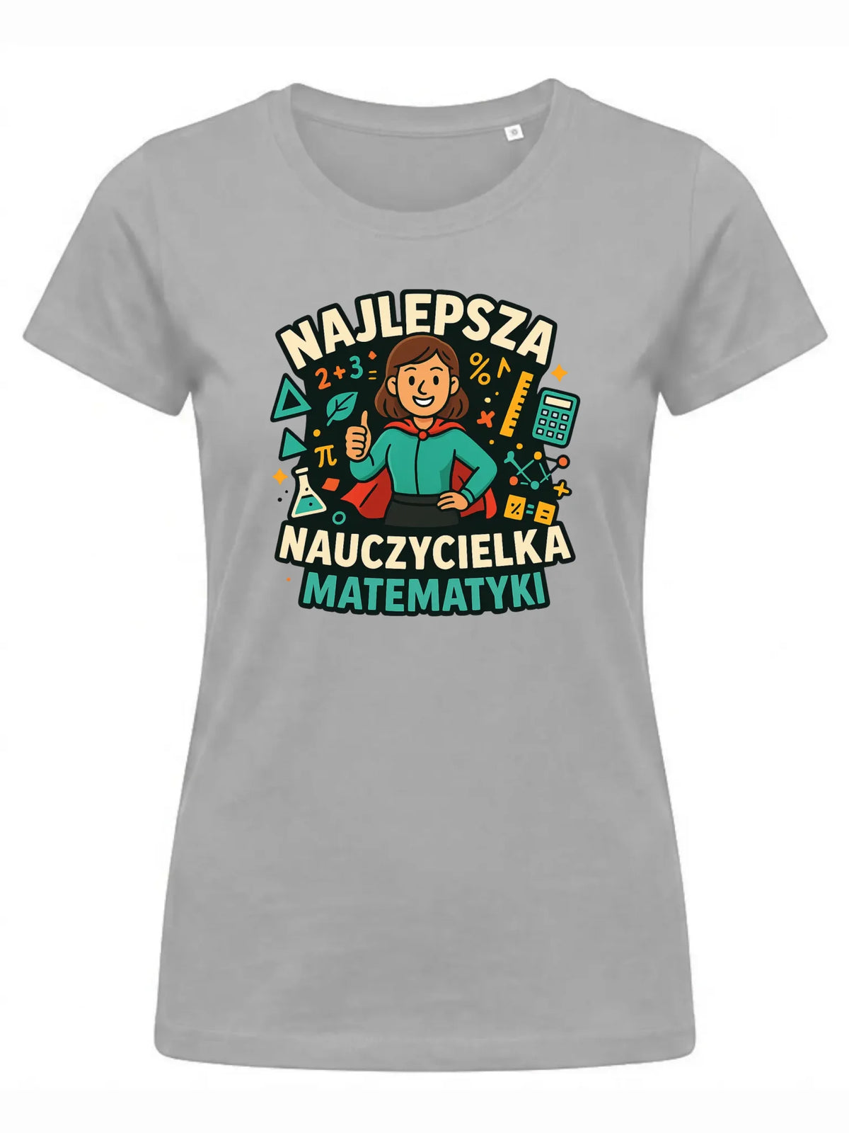 Koszulka damska dla nauczycielki - Najlepsza nauczycielka matematyki N46