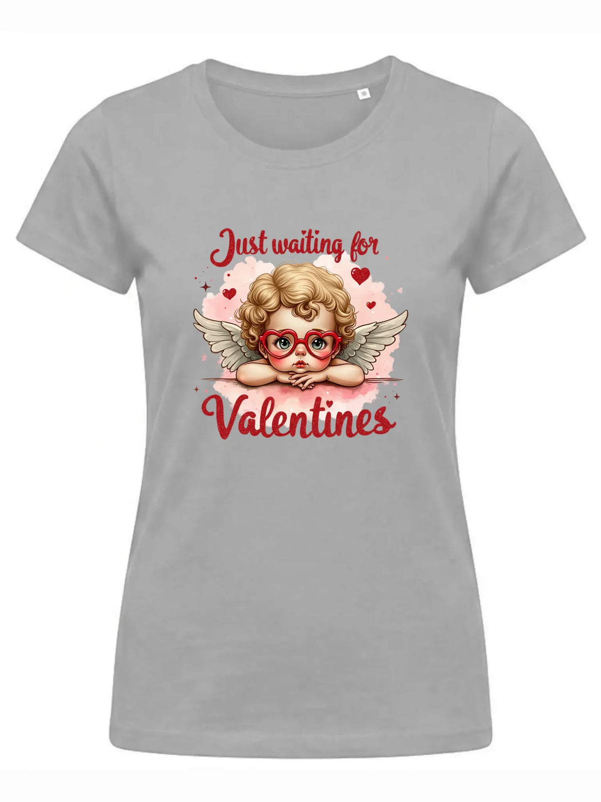 Koszulka damska na Walentynki - Just waiting for Valentines W24