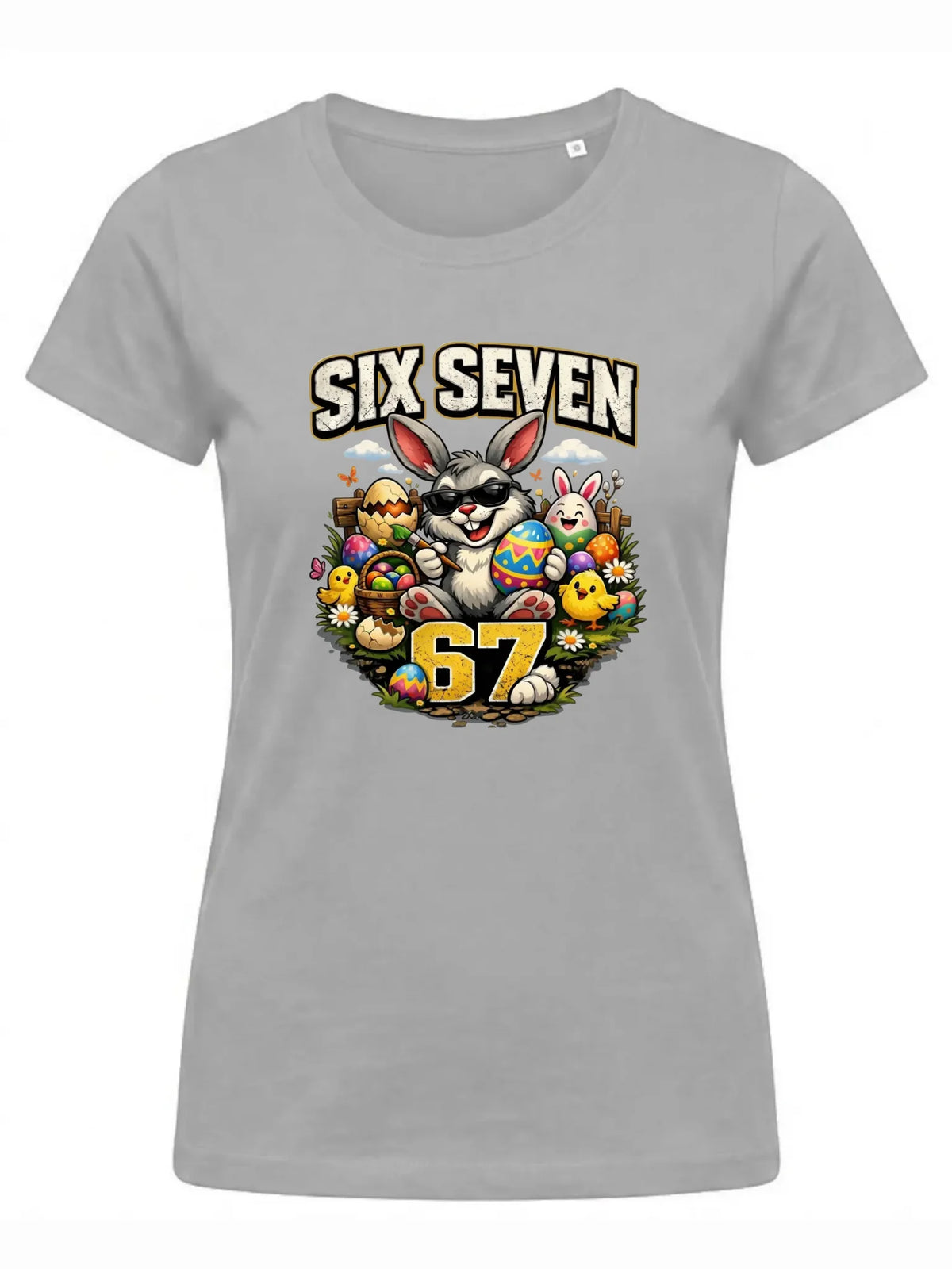 Koszulka damska wielkanocna - Zając Six Seven 67 WN10