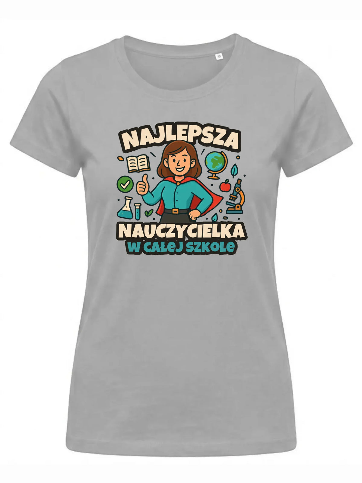 Koszulka damska dla nauczycielki - Najlepsza nauczycielka w całej szkole N45