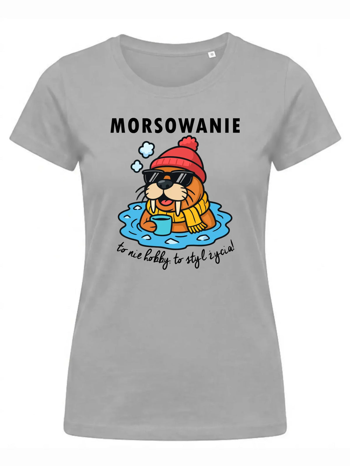 Koszulka damska - prezent dla morsa - Morsowanie to styl życia HM10