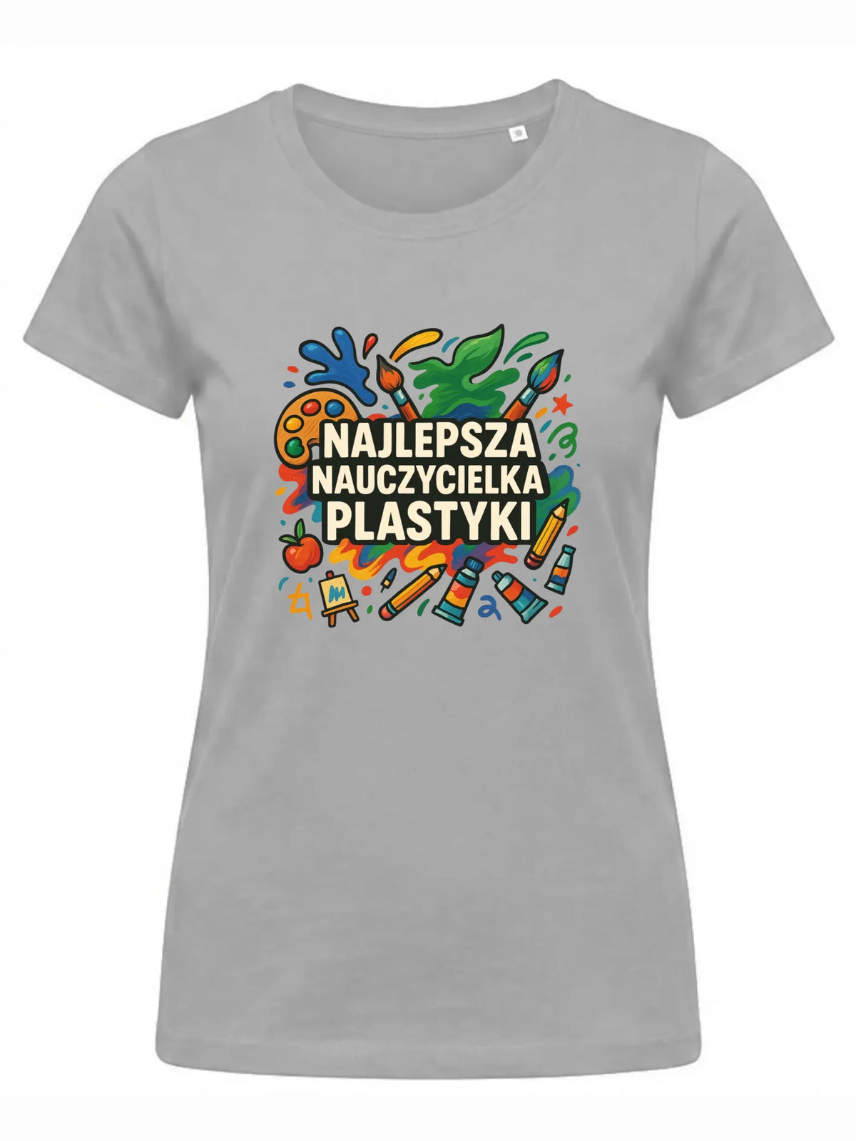 Koszulka damska dla nauczycielki - Najlepsza nauczycielka plastyki N49