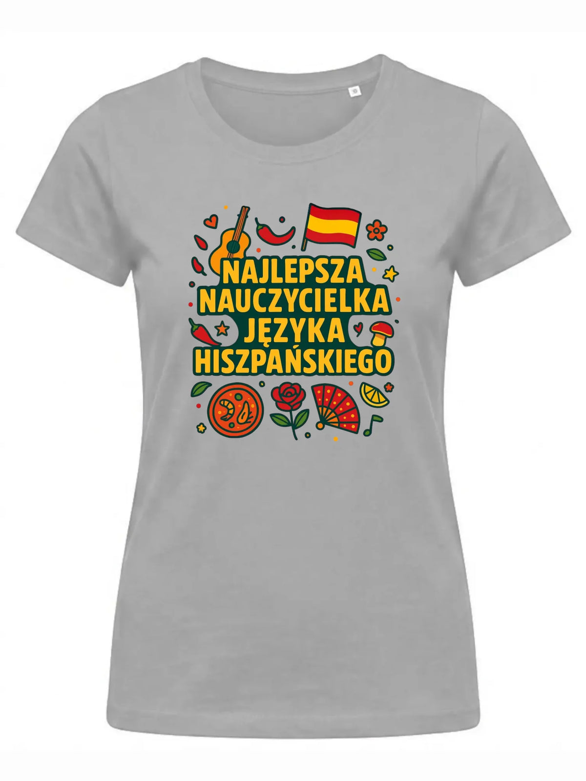 Koszulka damska dla nauczycielki - Najlepsza nauczycielka hiszpańskiego N55