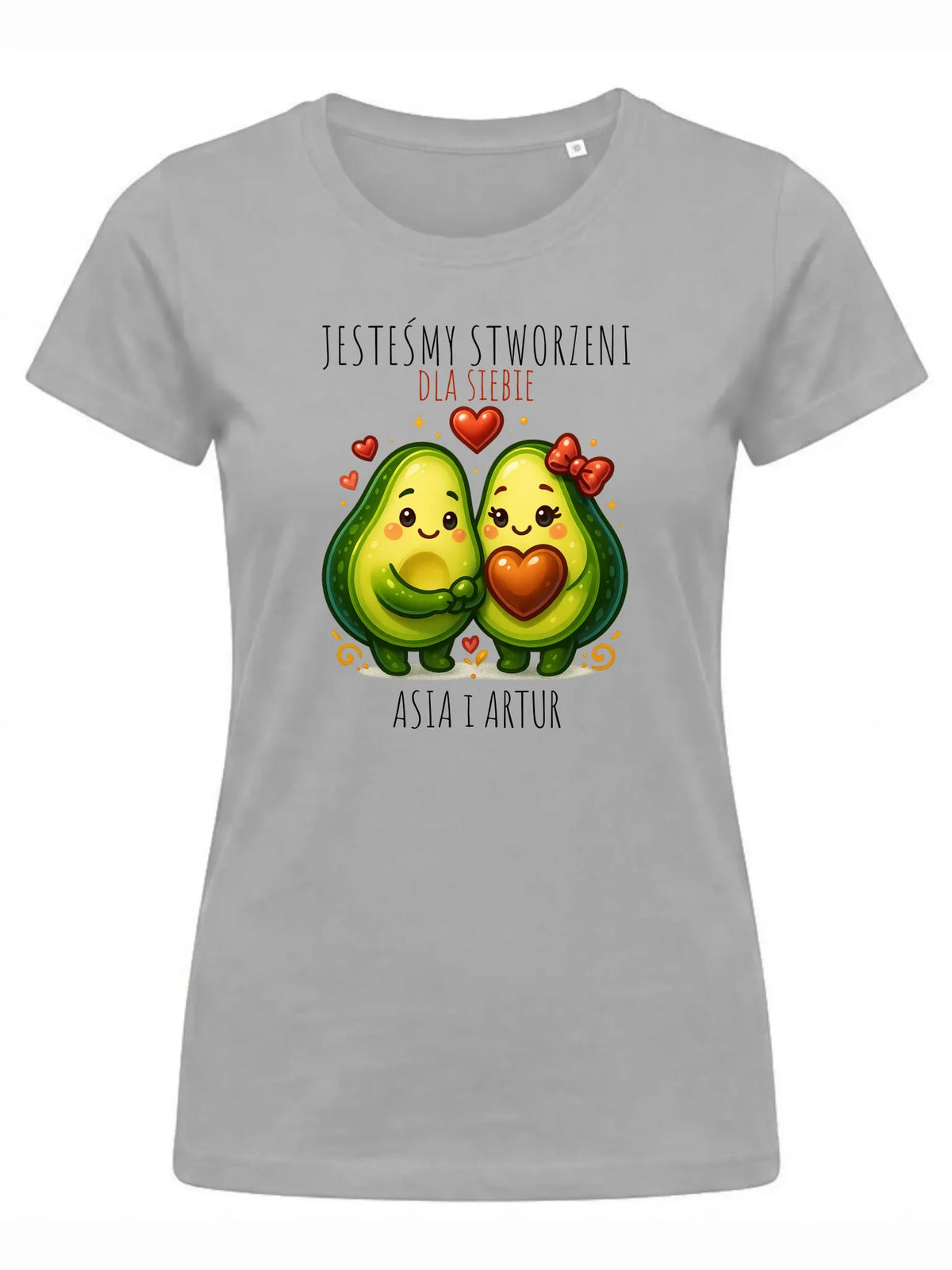 Koszulka damska - Awokado Stworzeni dla siebie - personalizowana W91