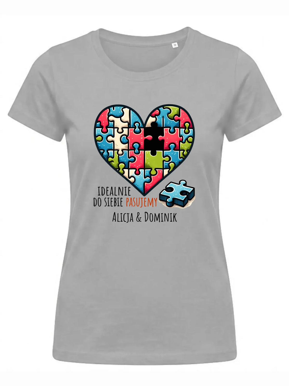Koszulka damska - Idealnie do siebie pasujemy - personalizowana W44