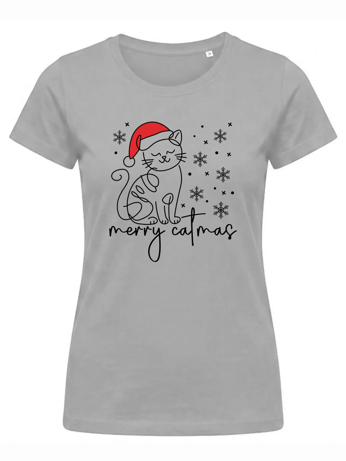 Koszulka damska świąteczna - prezent dla kociary - Merry catmas BN151