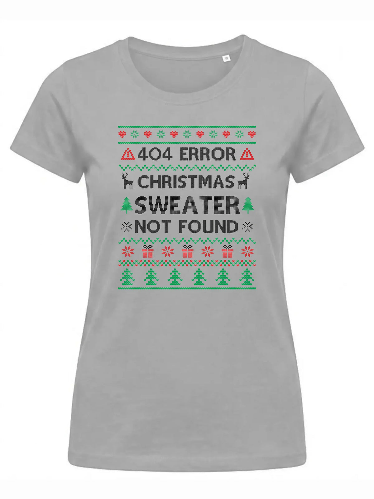 Koszulka damska świąteczna - Error 404 Christmas sweater not found BN107