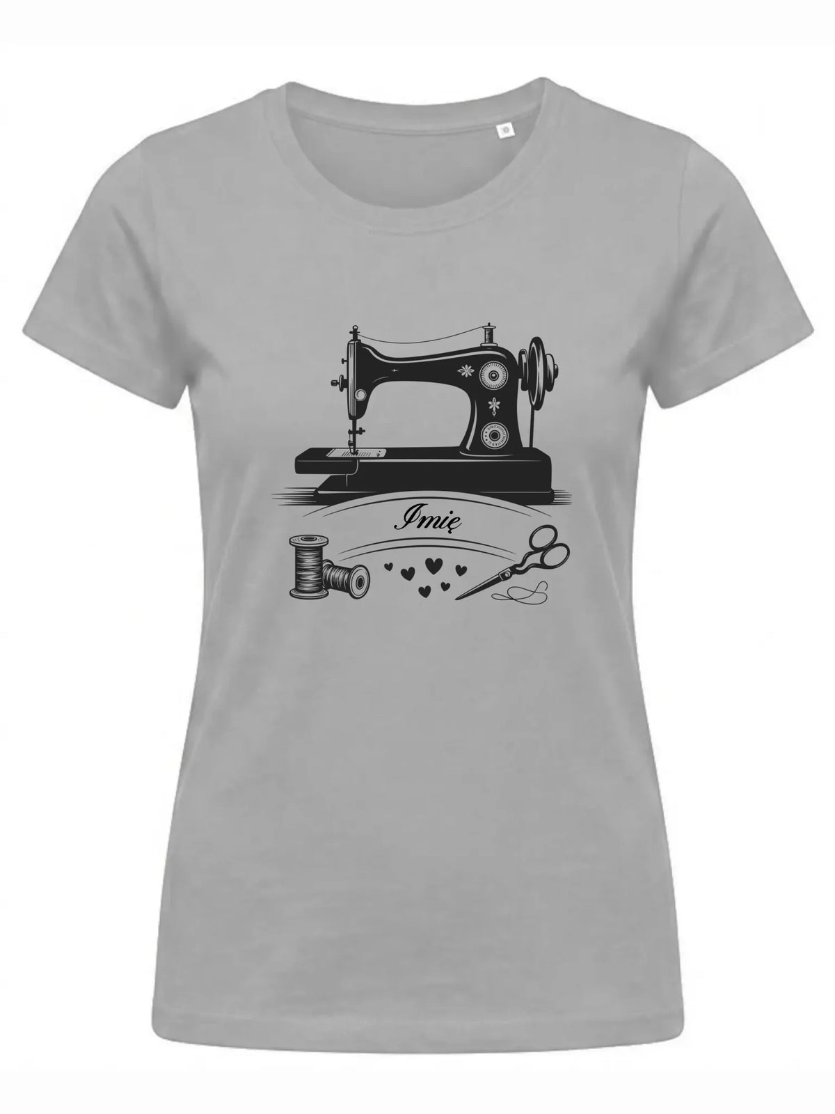 Koszulka damska szyciowa dla krawcowej - Maszyna vintage- personalizowana HS34