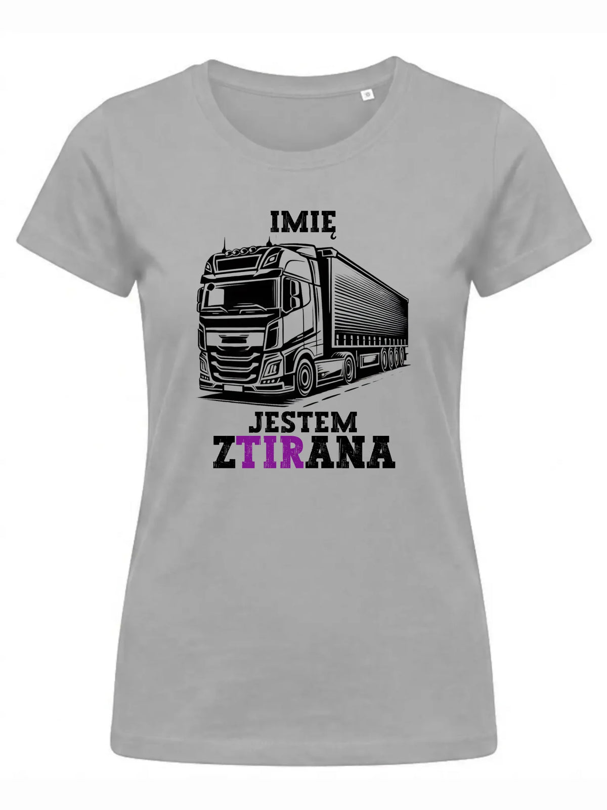 Koszulka damska dla kierowcy ciężarówki - Jestem zTIRana - personalizowana ZKT02