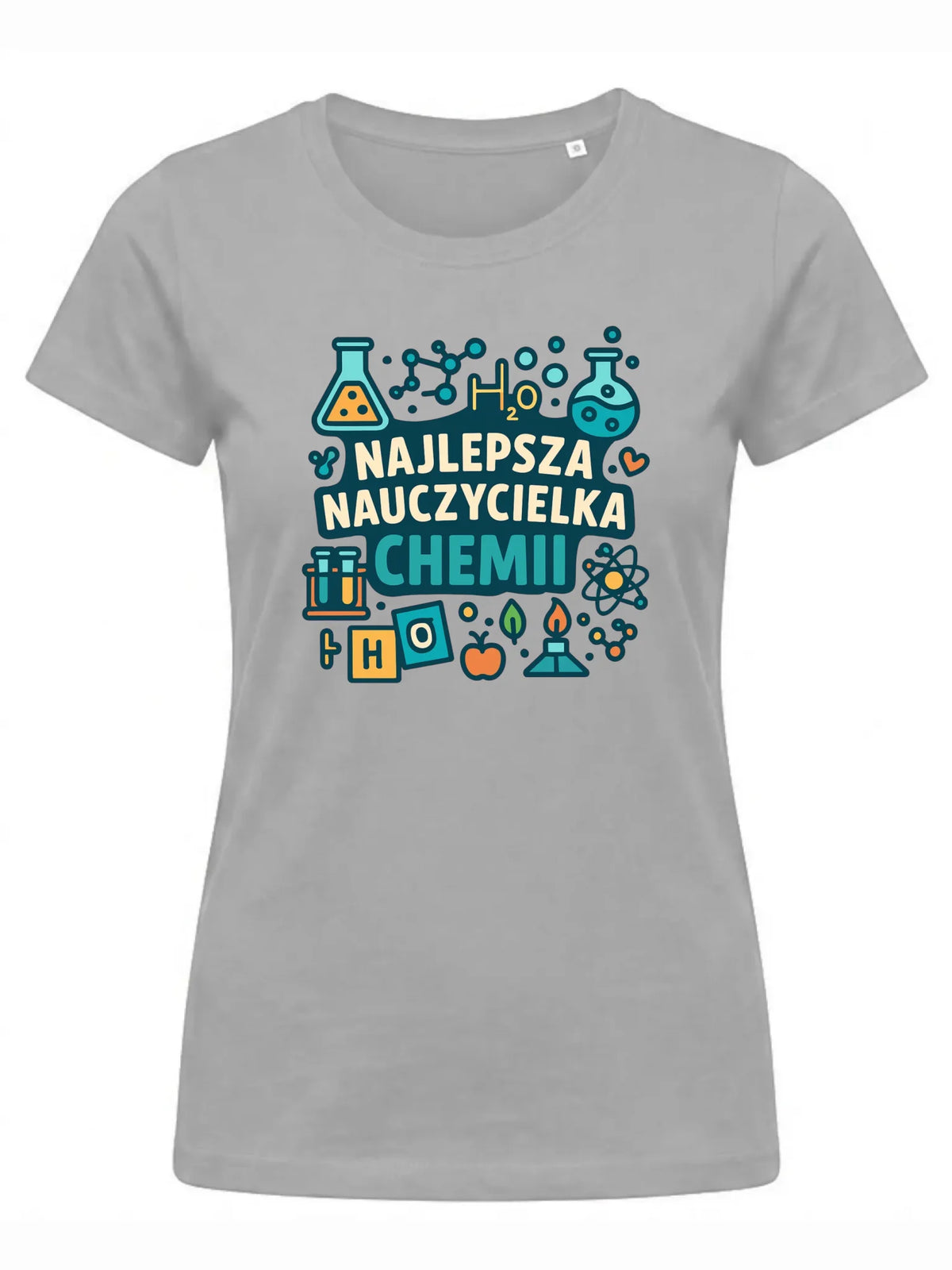 Koszulka damska dla nauczycielki - Najlepsza nauczycielka chemii N44
