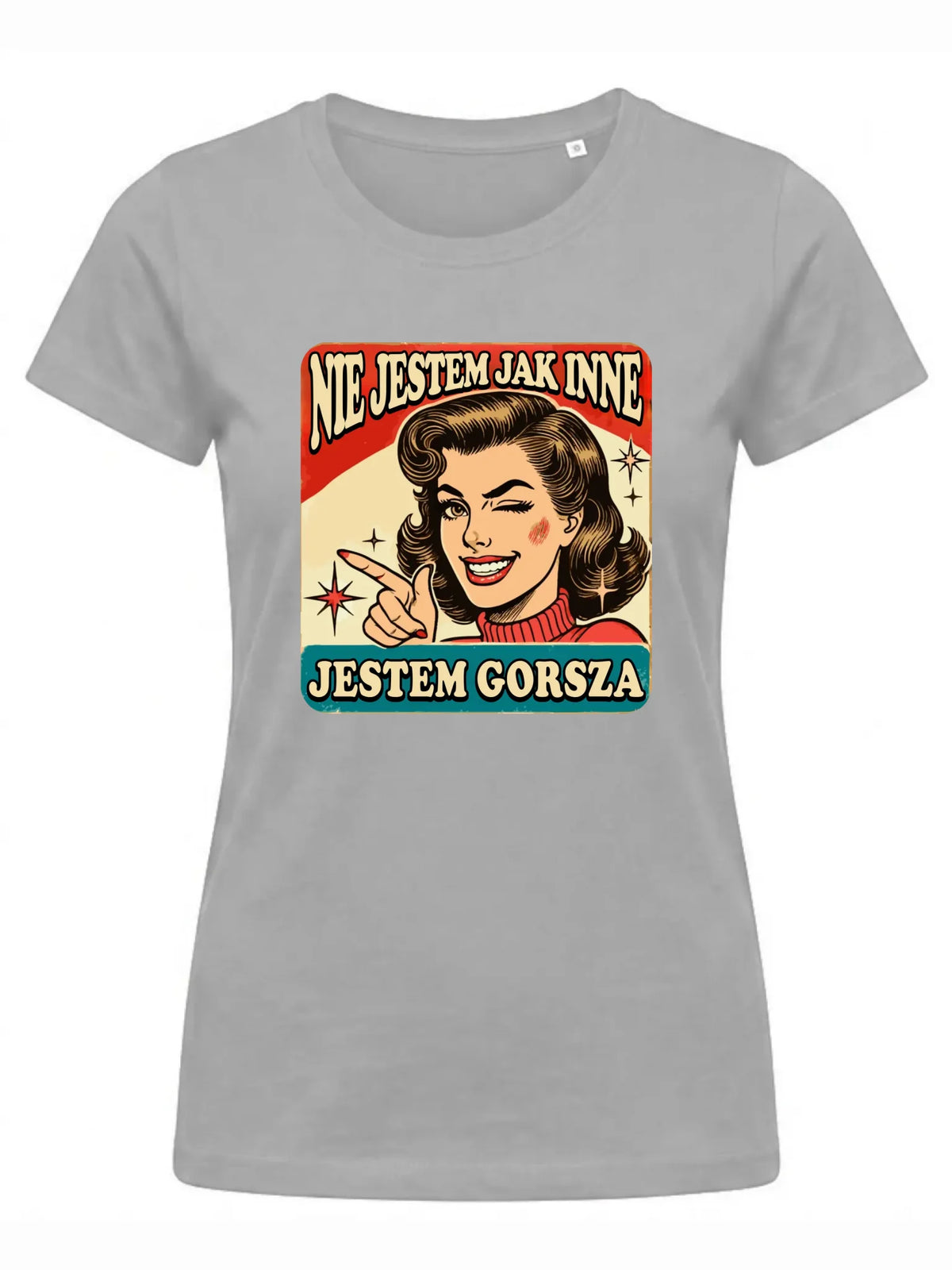 Koszulka damska - Nie jestem jak inne, jestem gorsza - w stylu retro DZ07
