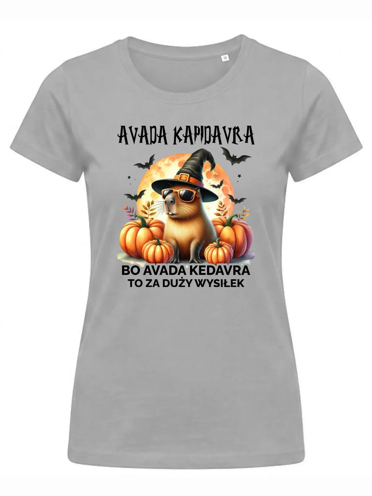 Koszulka damska halloweenowa - Kapibara - Avada Kapidavra HL21