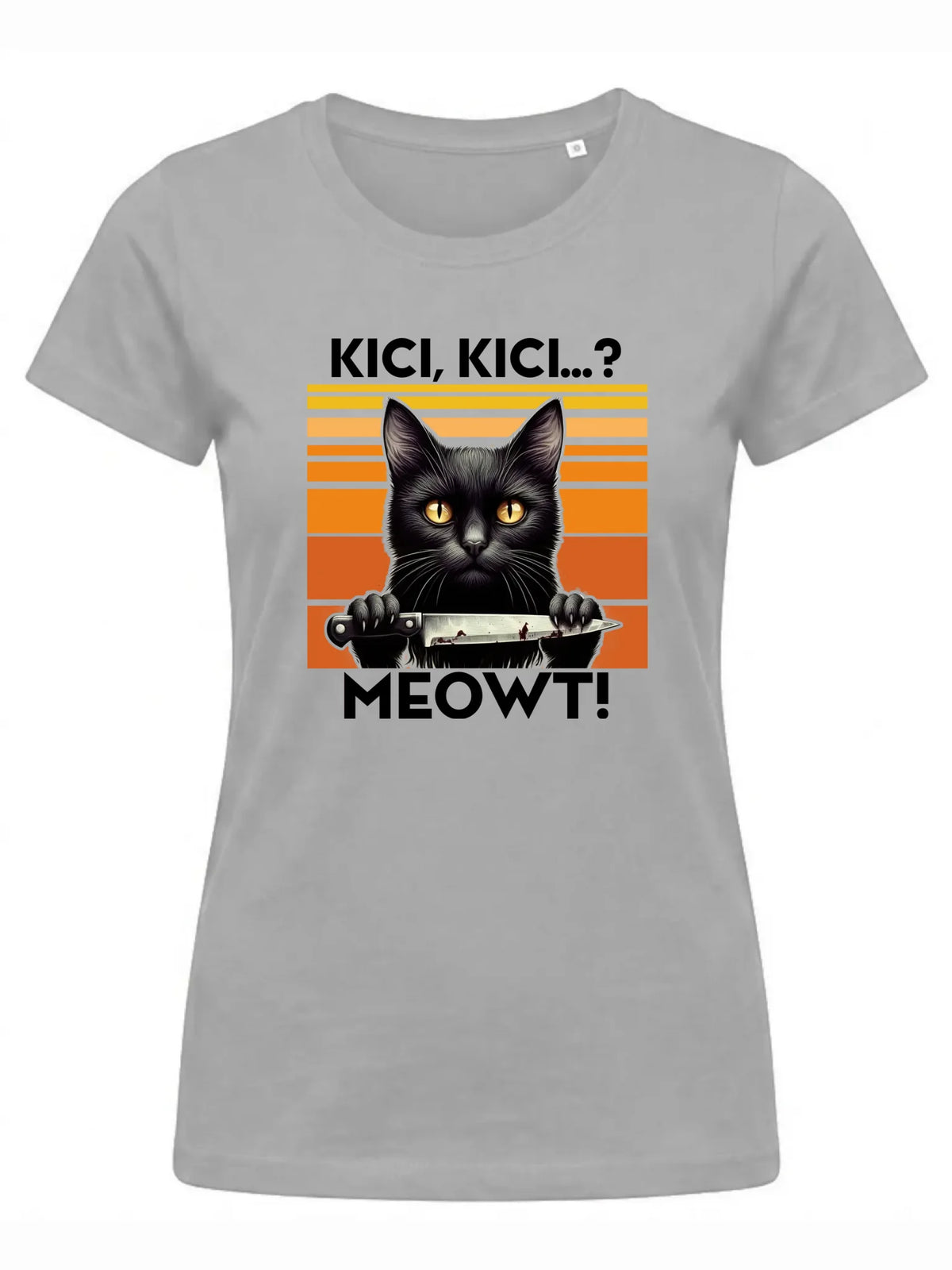 Koszulka damska - Kot z nożem - Kici, kici... MEOWT! HL17