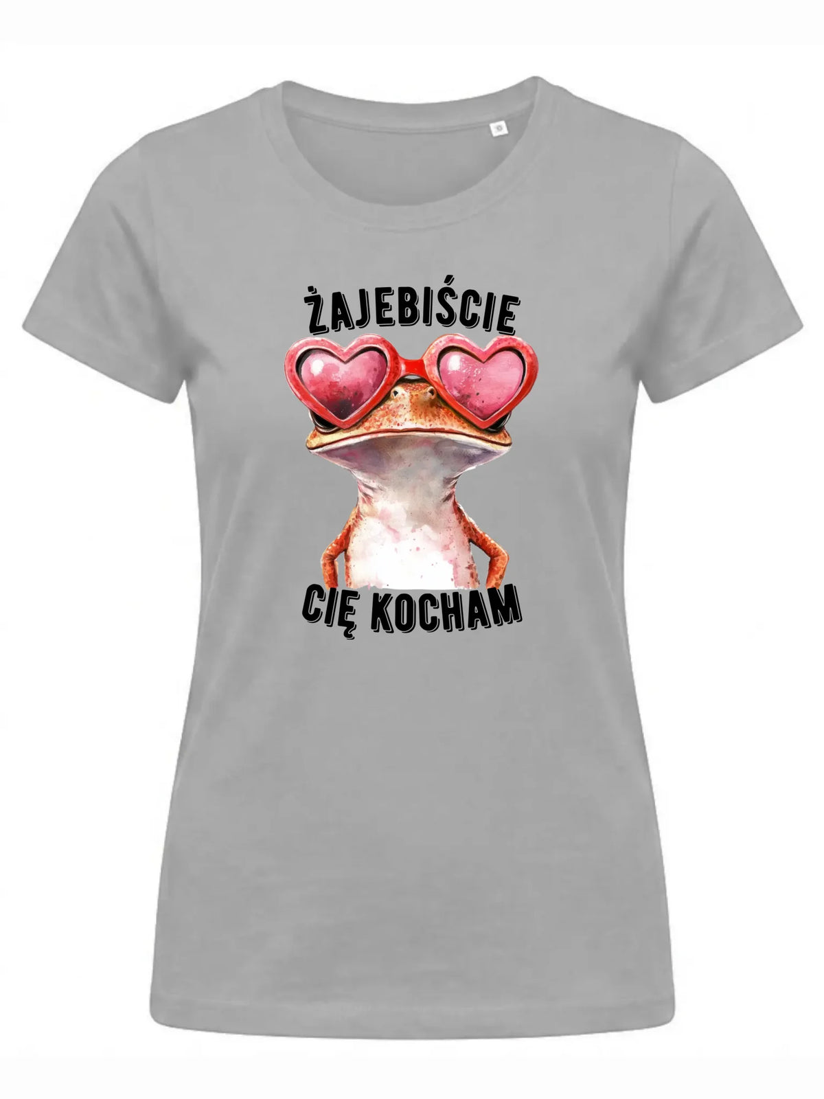 Koszulka damska dla par - Żajebiście Cię Kocham Żaba W17