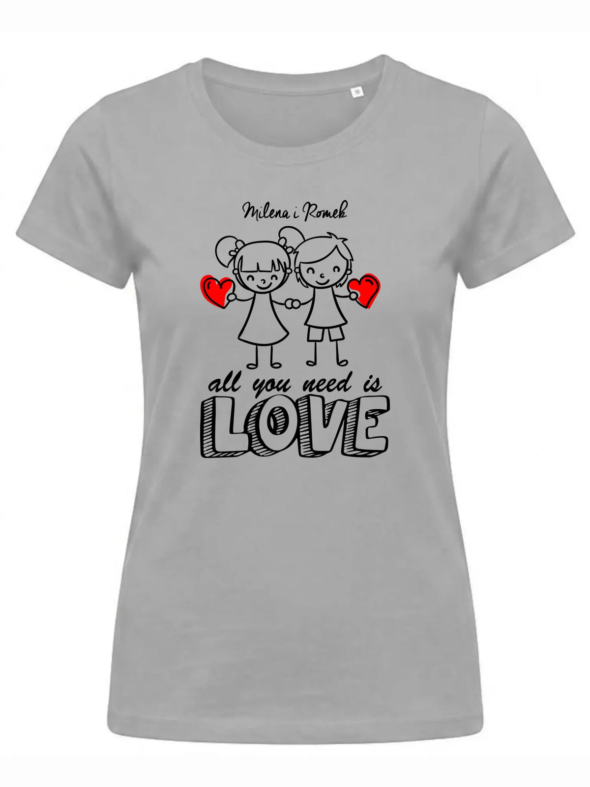 Koszulka damska dla par - All You need is love - personalizowana W13