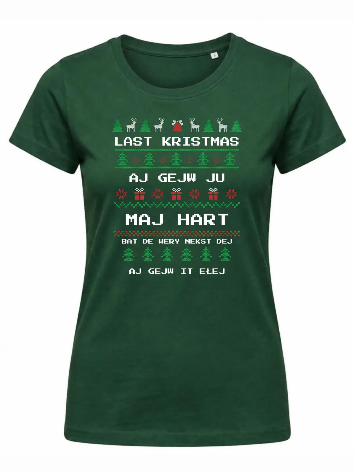 Koszulka damska świąteczna - Last kristmas aj gejw ju maj hart BN13