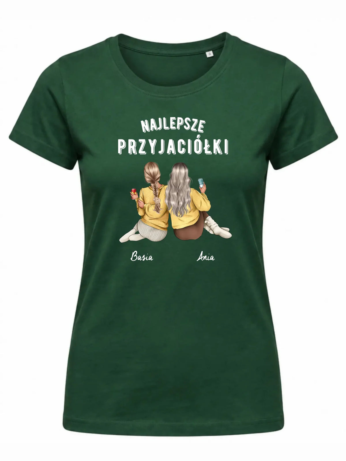 Koszulka damska - prezent dla przyjaciółek - Najlepsze przyjaciółki 2-4 osób - personalizowana PR01