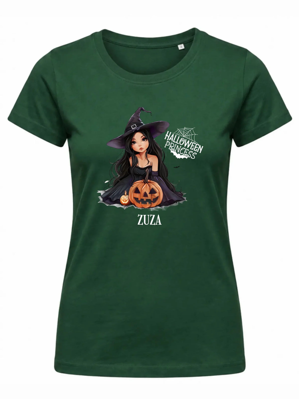 Koszulka damska halloweenowa - Czarownica z dynią - personalizowana HL10