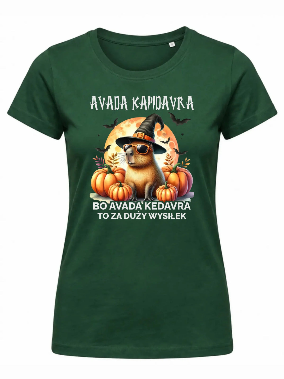 Koszulka damska halloweenowa - Kapibara - Avada Kapidavra HL21