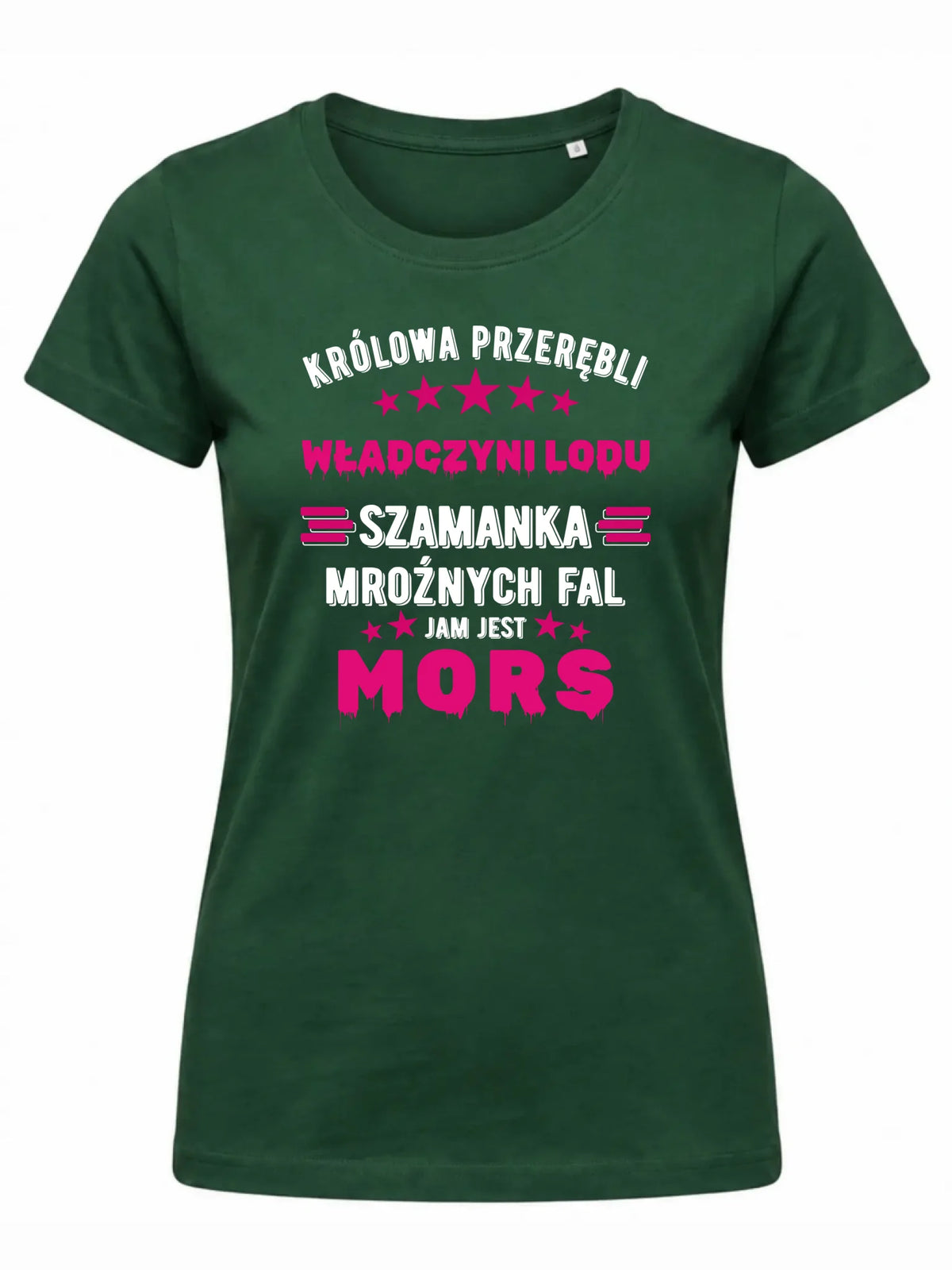 Koszulka damska - prezent dla morsa - Królowa przerębli Jam jest mors HM17