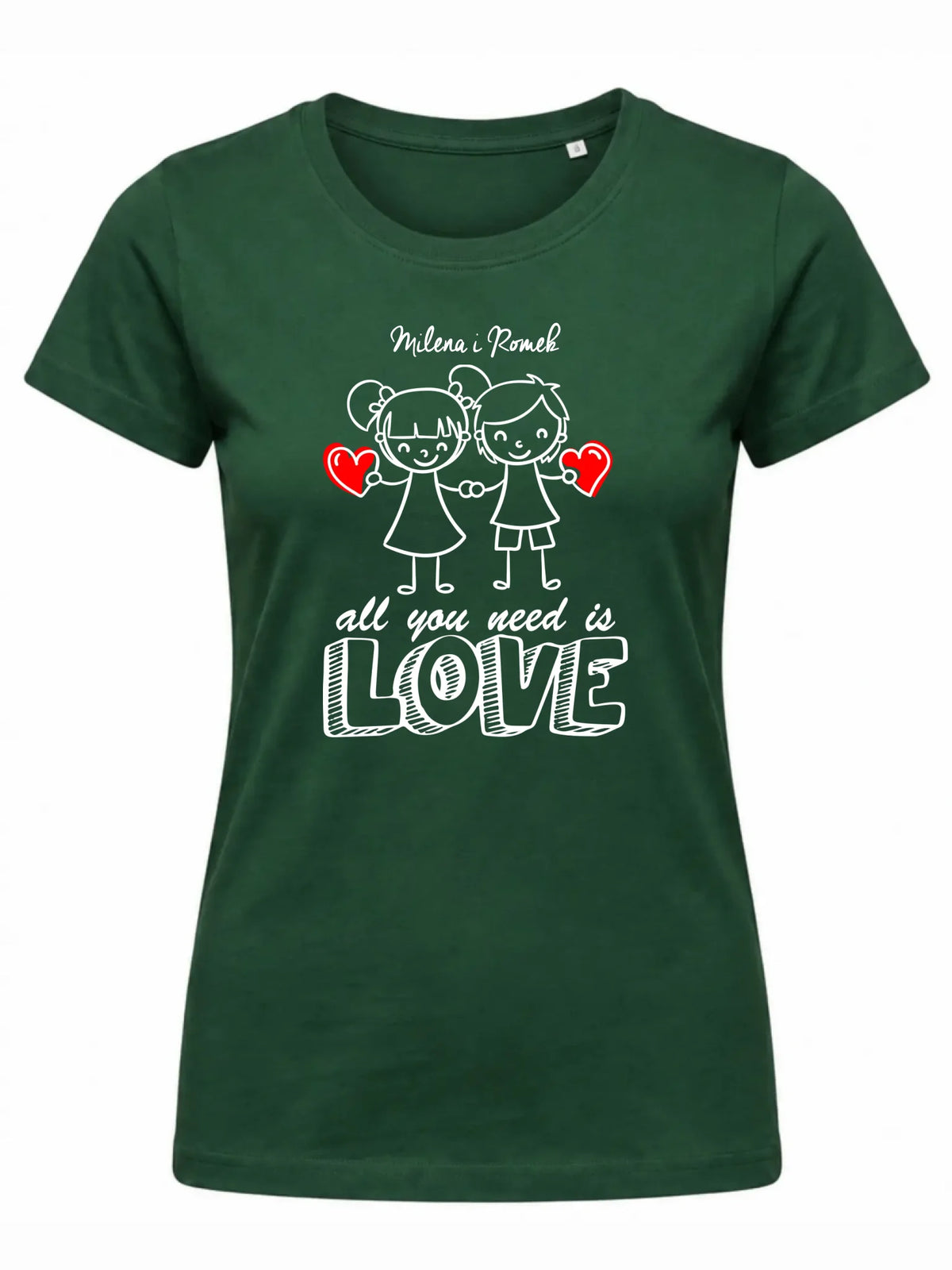Koszulka damska dla par - All You need is love - personalizowana W13