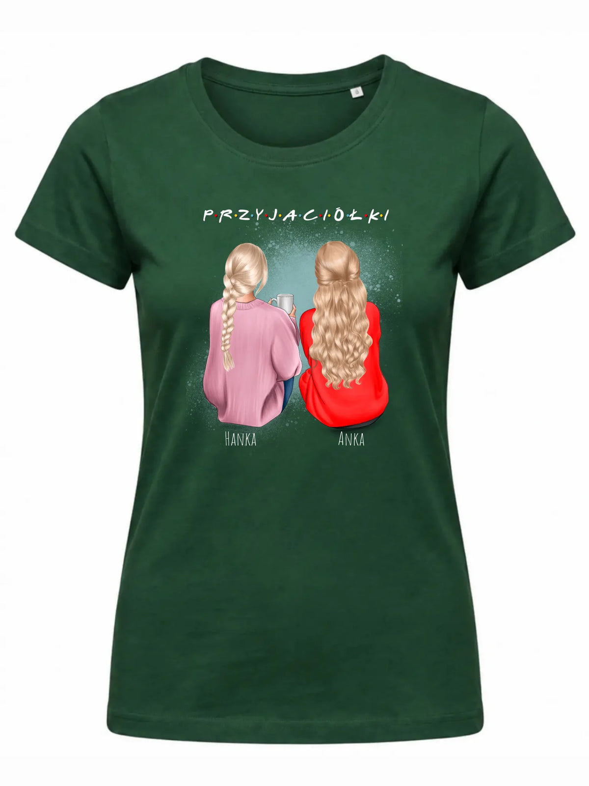 Koszulka damska - prezent dla przyjaciółki - personalizowane postacie 2-4 osoby PR02