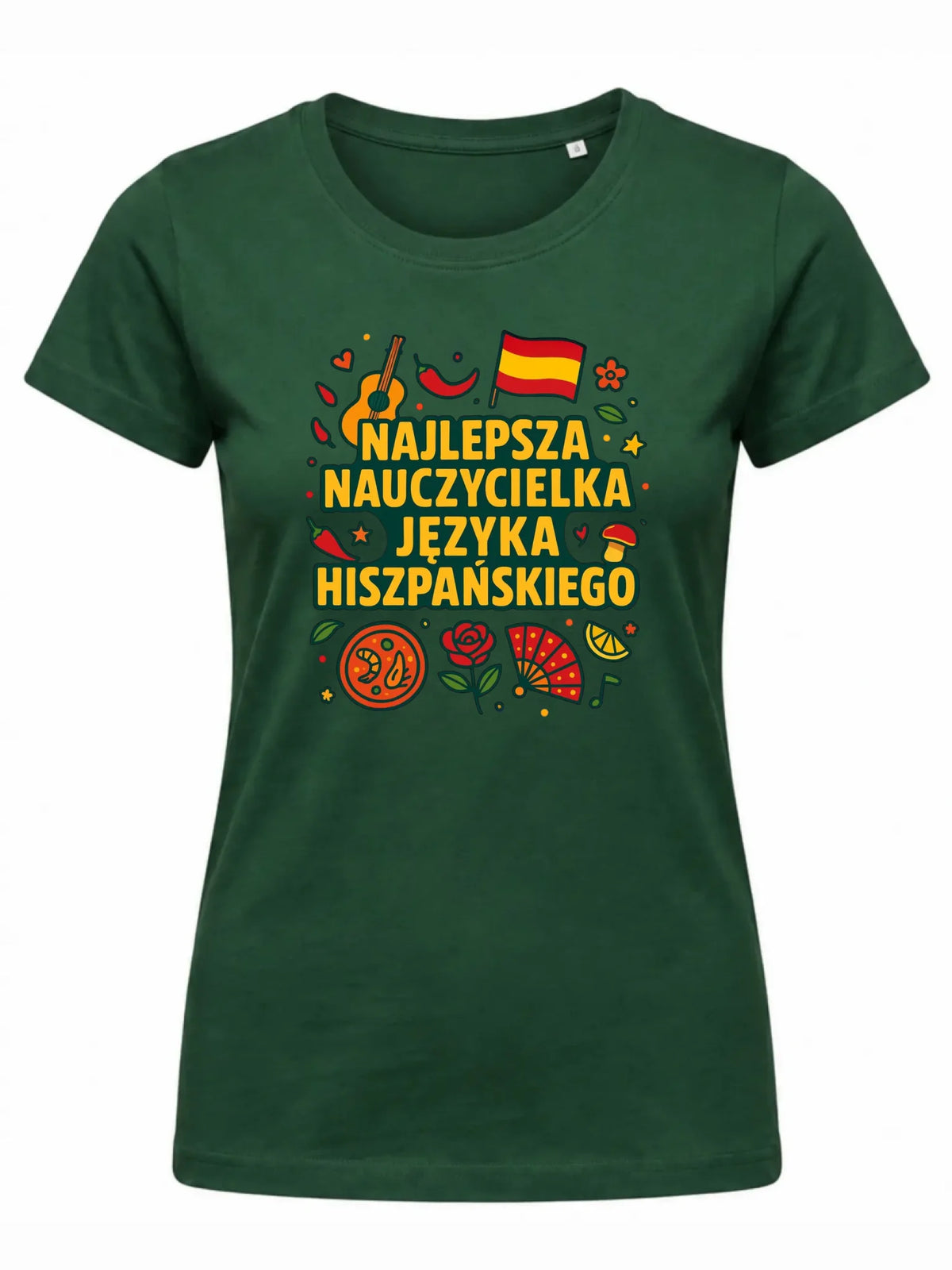 Koszulka damska dla nauczycielki - Najlepsza nauczycielka hiszpańskiego N55