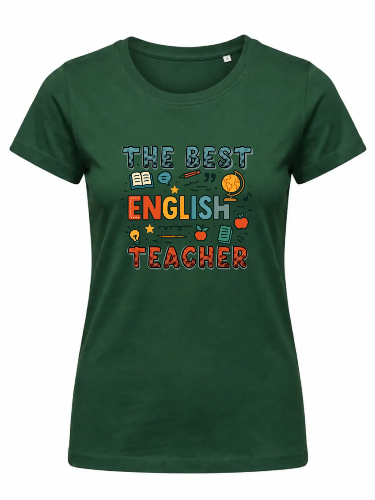 Koszulka damska dla nauczycielki angielskiego - The best english teacher N53