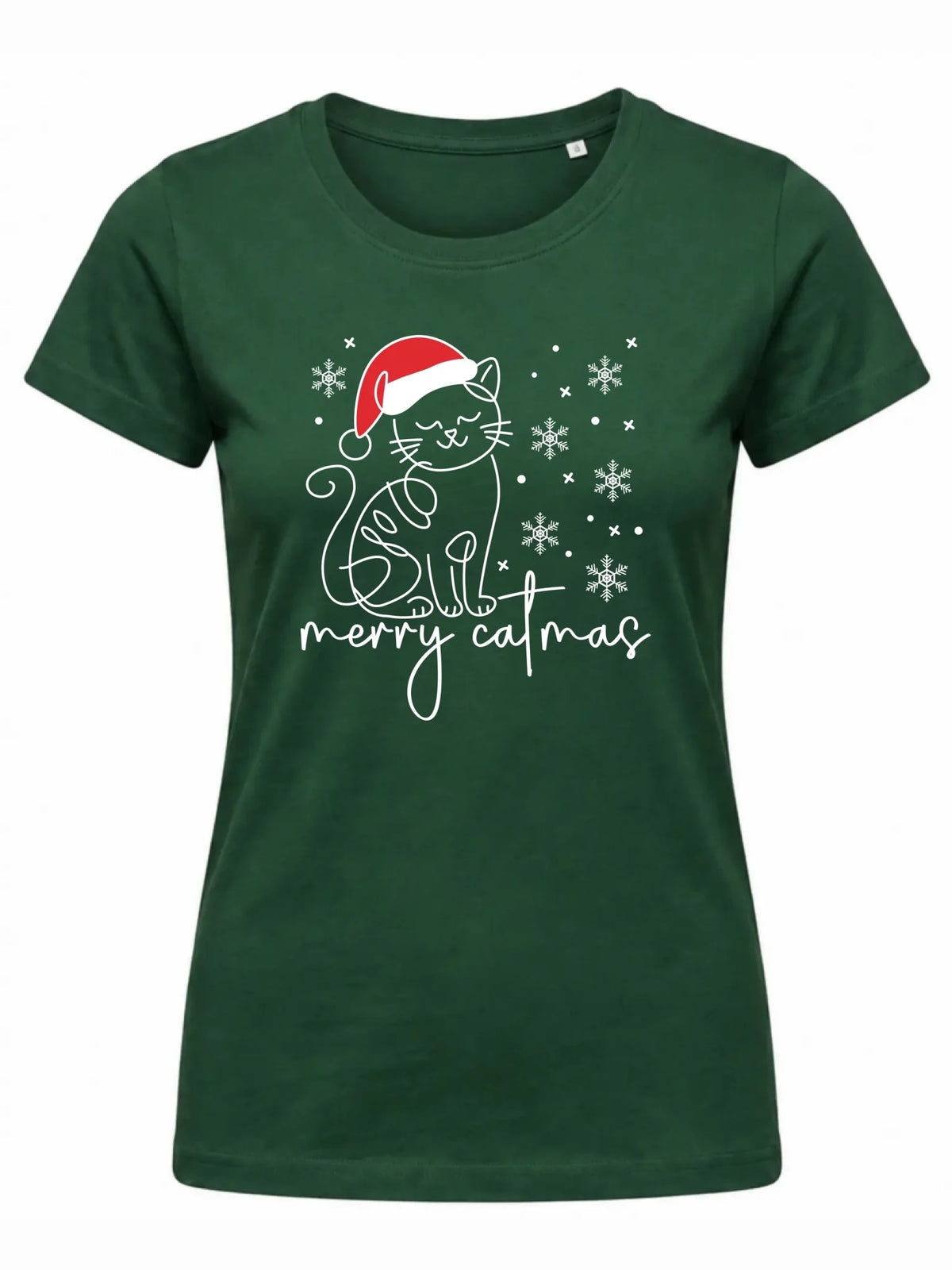 Koszulka damska świąteczna - prezent dla kociary - Merry catmas BN151