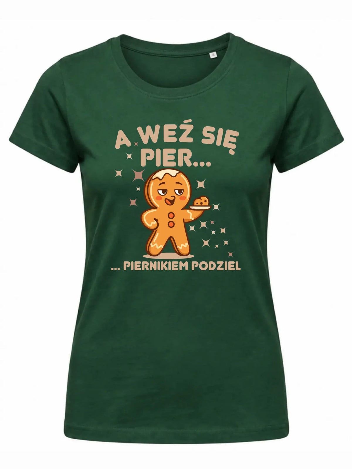 Koszulka damska świąteczna - Piernik A weź się pier... piernikiem podziel BN87