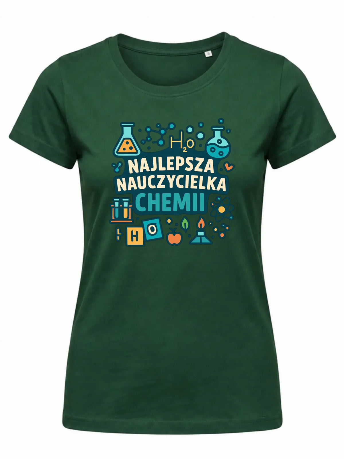 Koszulka damska dla nauczycielki - Najlepsza nauczycielka chemii N44