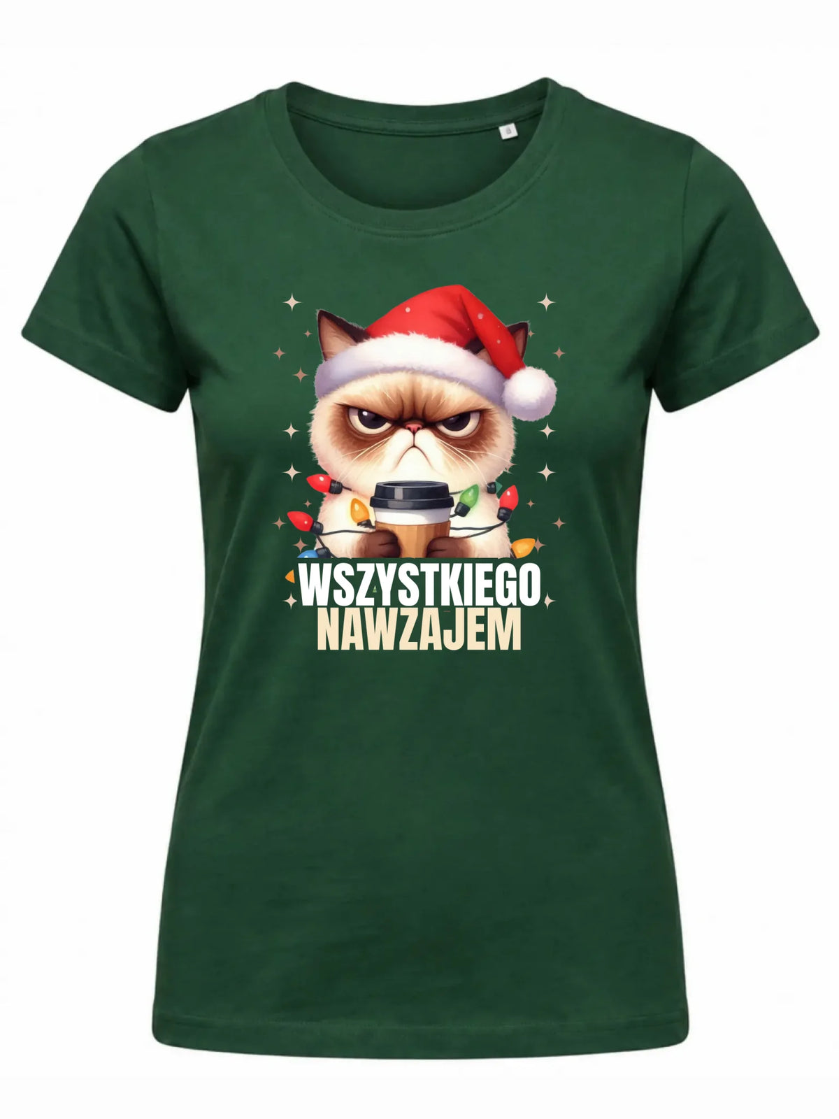 Koszulka damska świąteczna - Grumpy Cat Wszystkiego nawzajem BN33