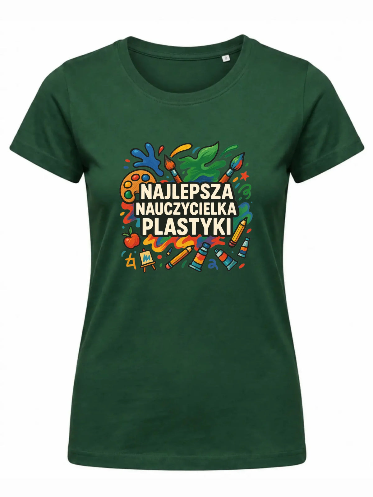 Koszulka damska dla nauczycielki - Najlepsza nauczycielka plastyki N49