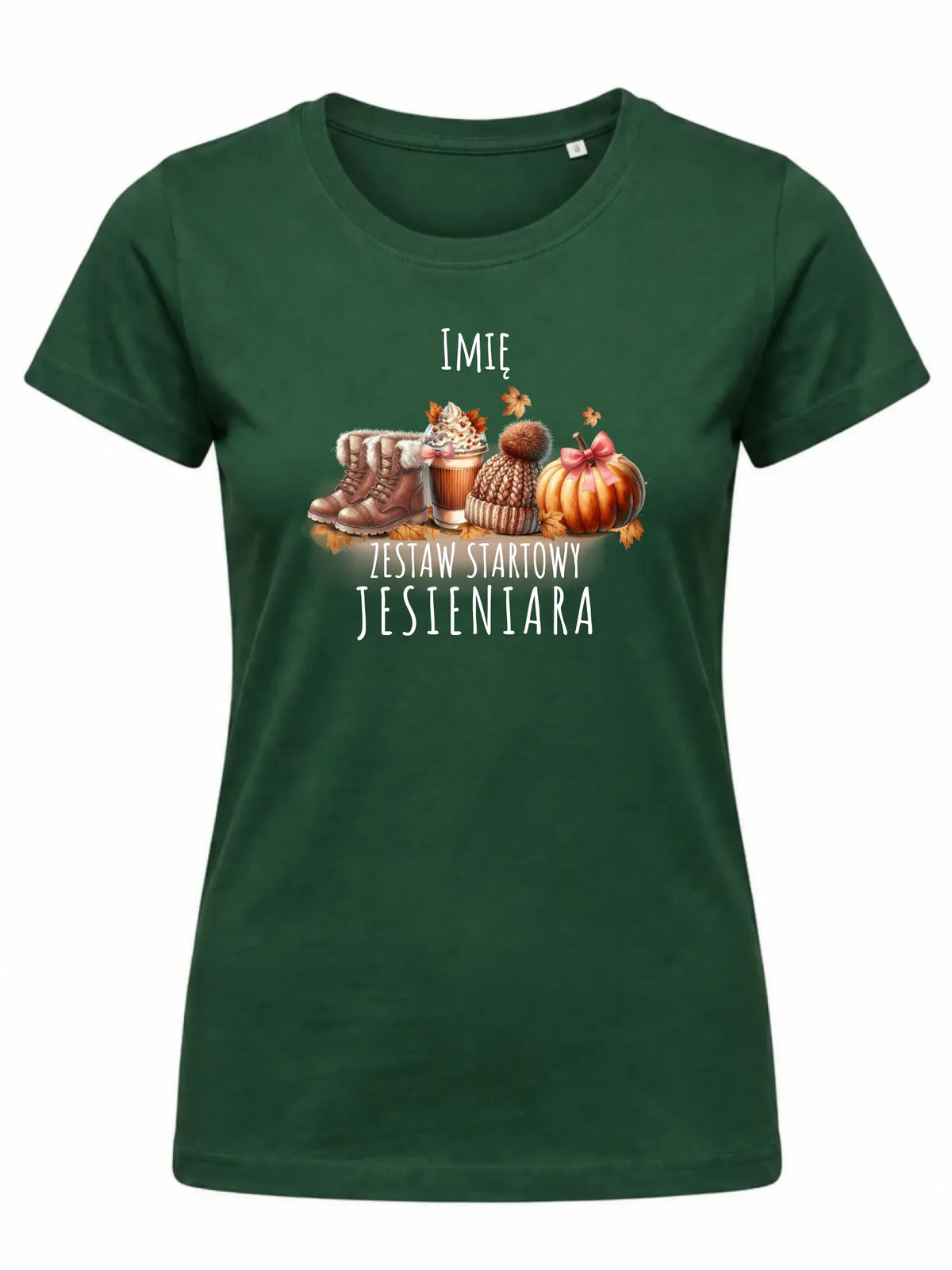 Koszulka damska jesieniara – Zestaw startowy - personalizowana JS05