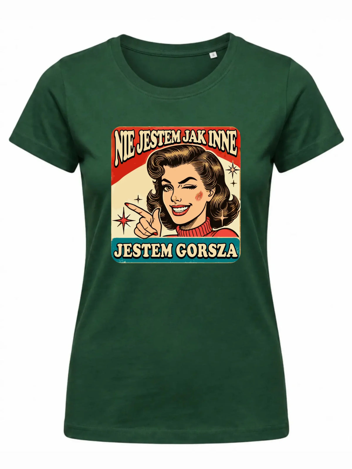Koszulka damska - Nie jestem jak inne, jestem gorsza - w stylu retro DZ07