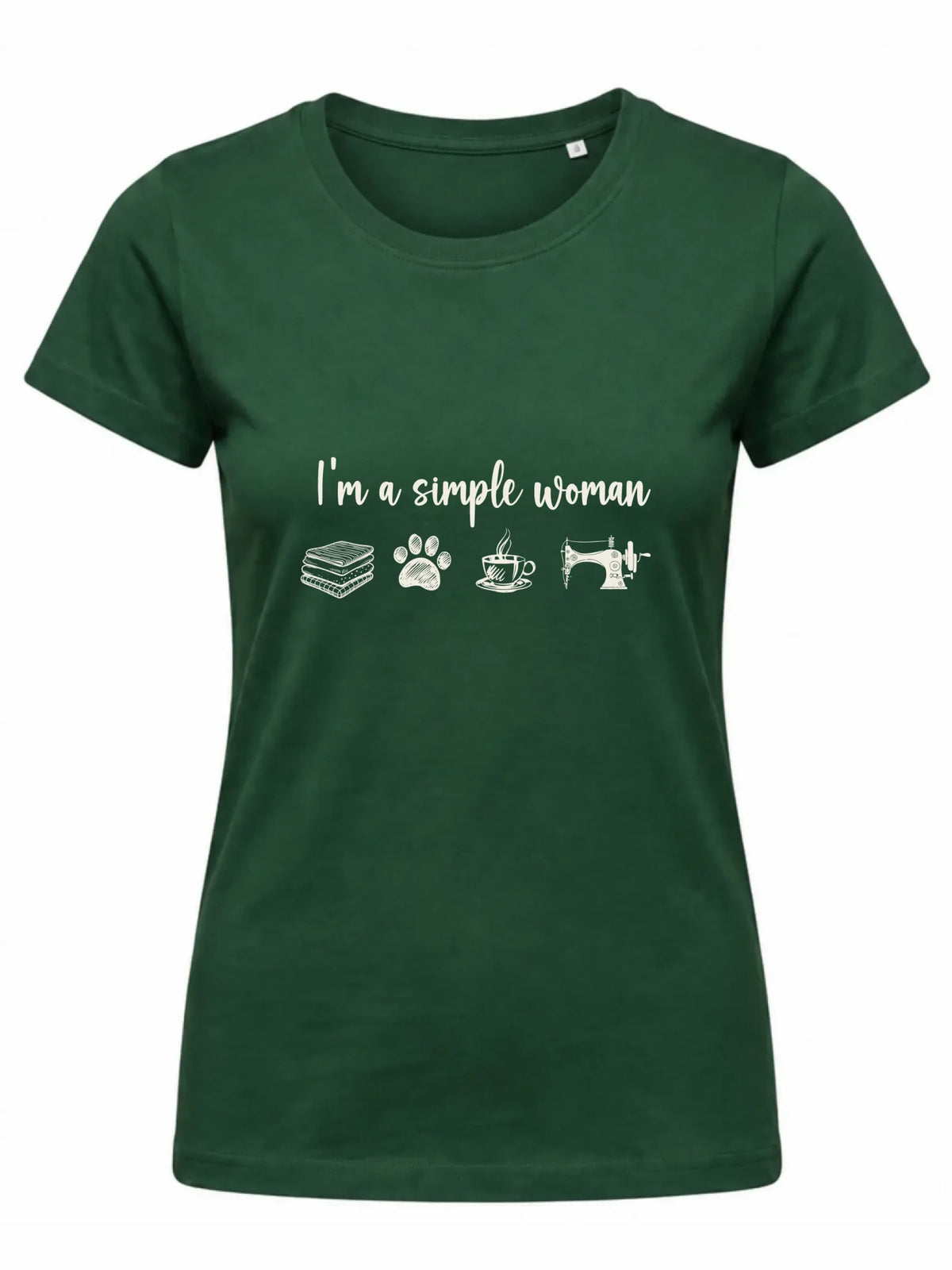 Koszulka damska szyciowa dla krawcowej - I'm a simple woman HS20