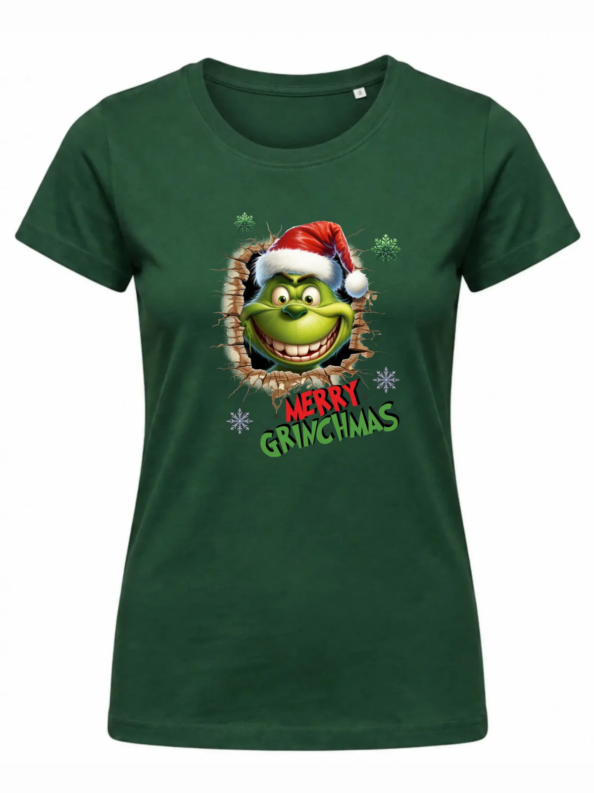 Koszulka damska świąteczna - Grinch - Merry Grinchmas BN113