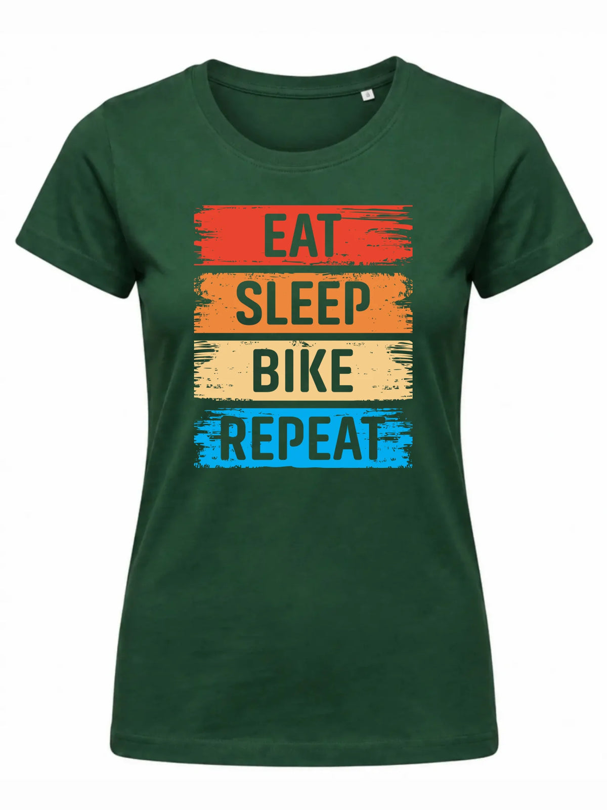 Koszulka damska na rower - Eat sleep bike repeat HR03