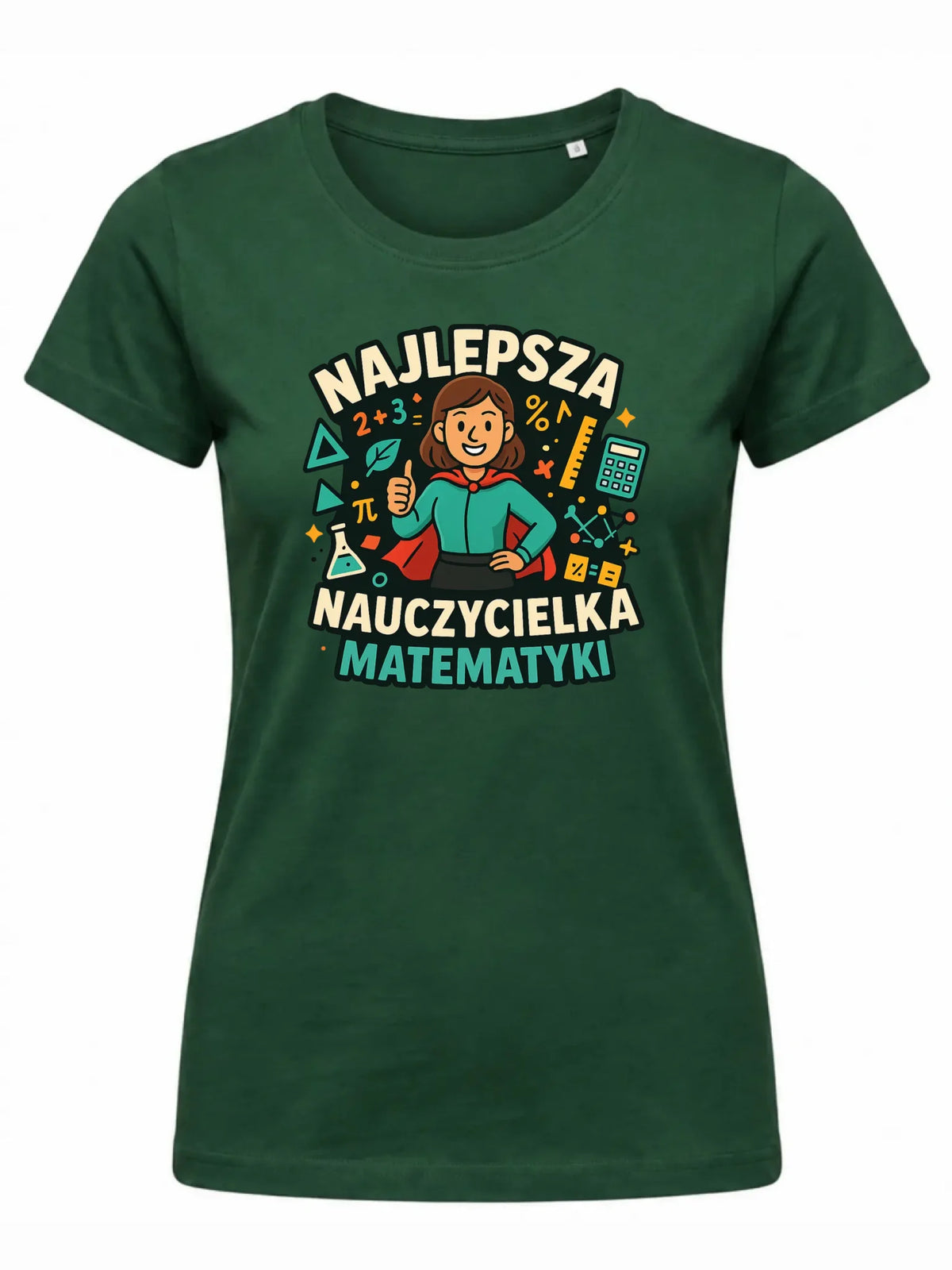 Koszulka damska dla nauczycielki - Najlepsza nauczycielka matematyki N46