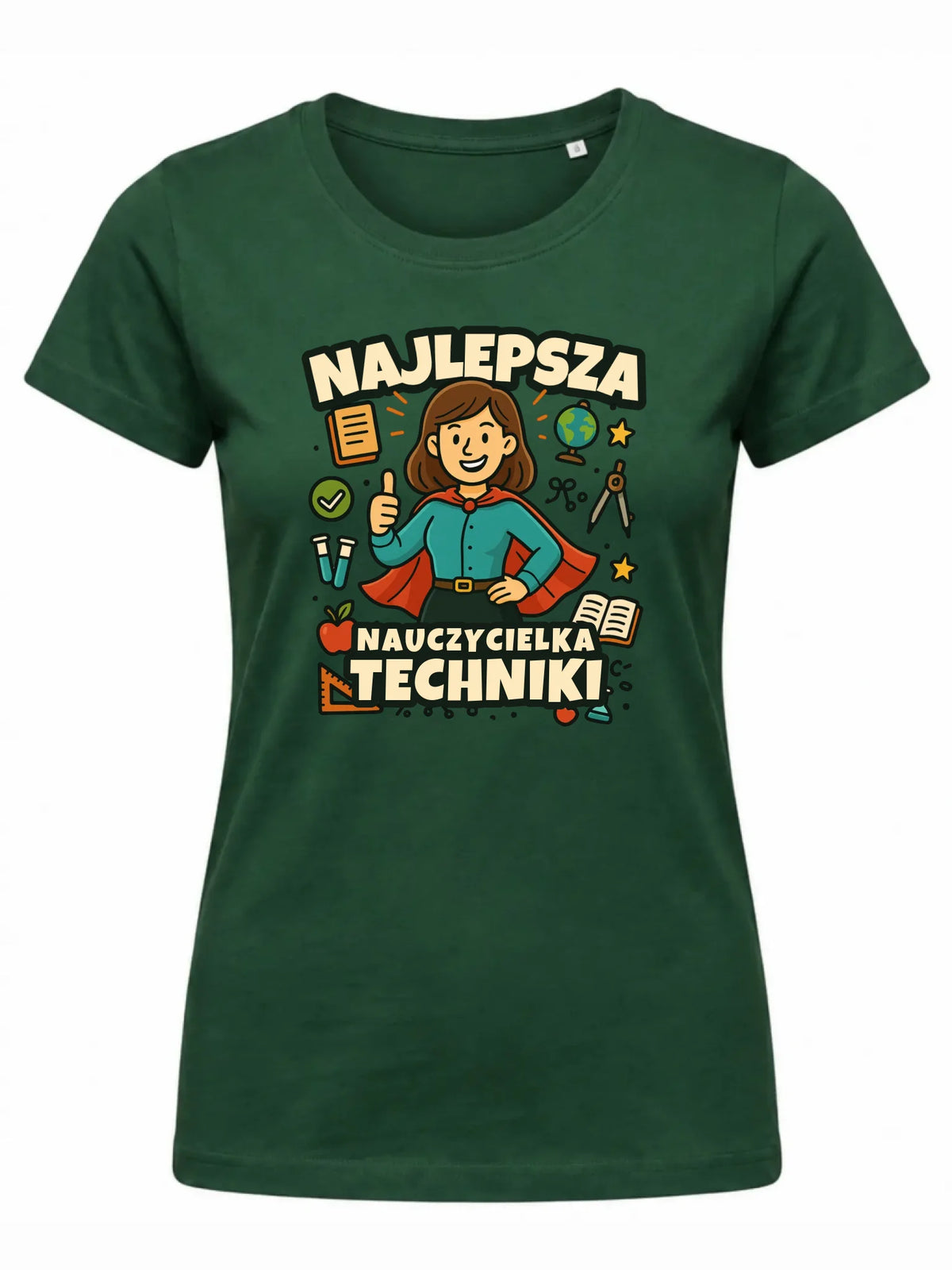 Koszulka damska dla nauczycielki - Najlepsza nauczycielka techniki N76