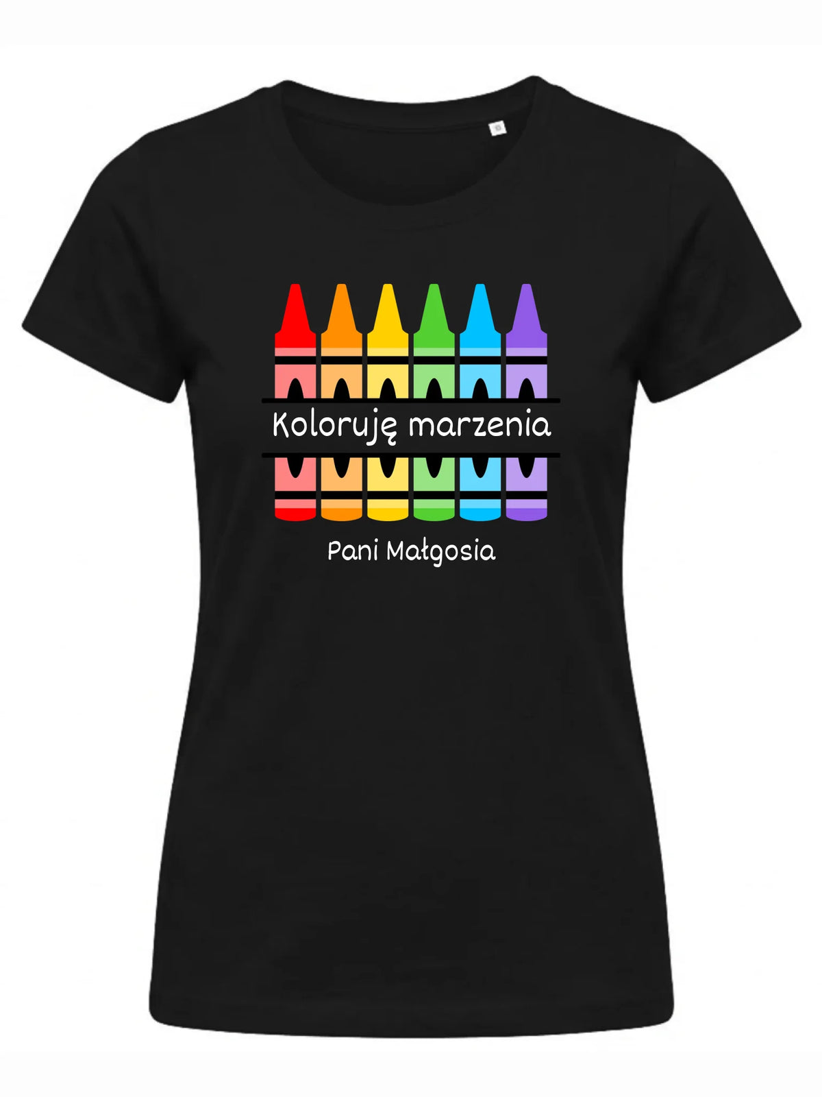 Koszulka damska dla nauczycielki - Koloruję marzenia - personalizowana N69