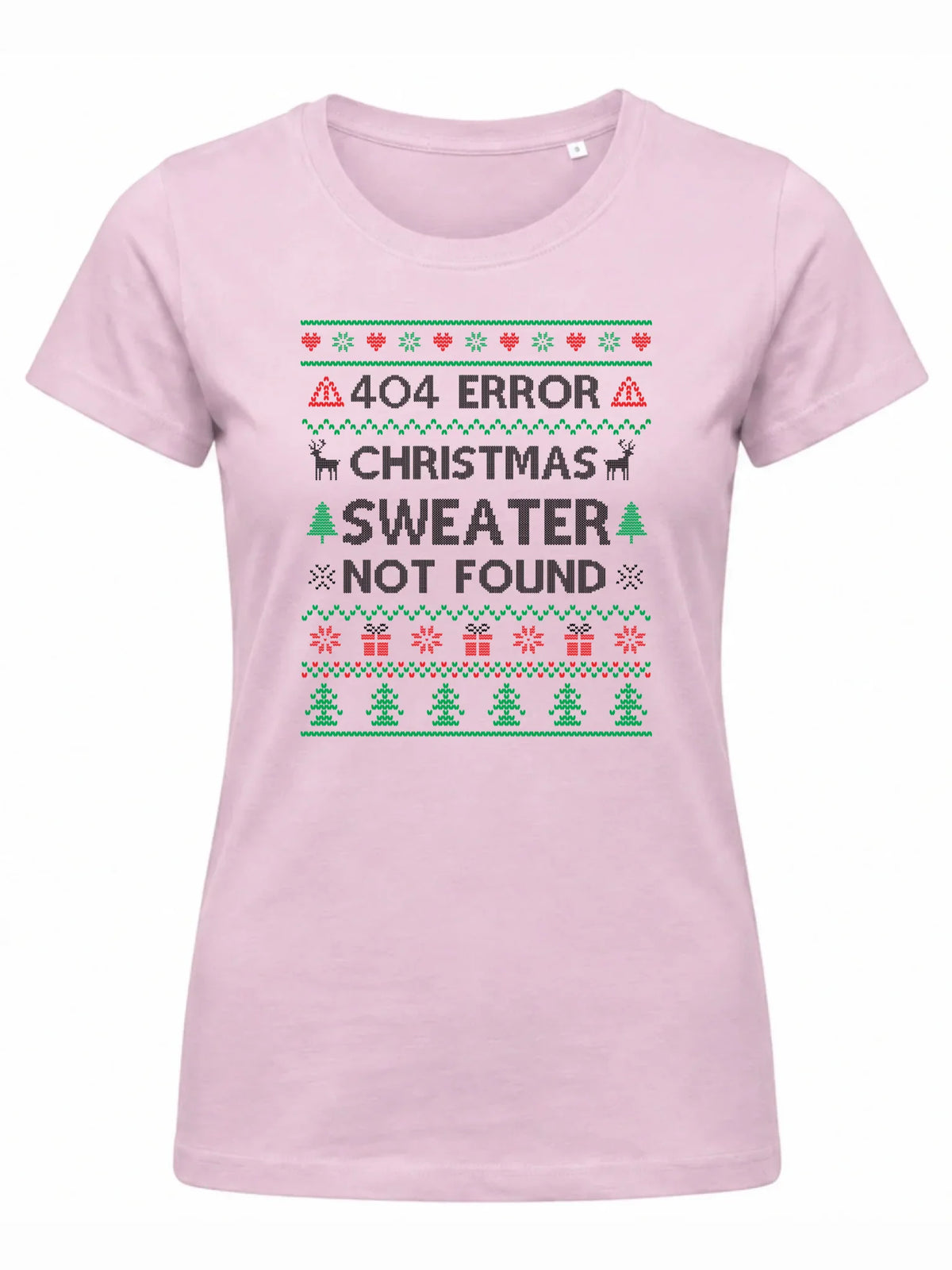 Koszulka damska świąteczna - Error 404 Christmas sweater not found BN107
