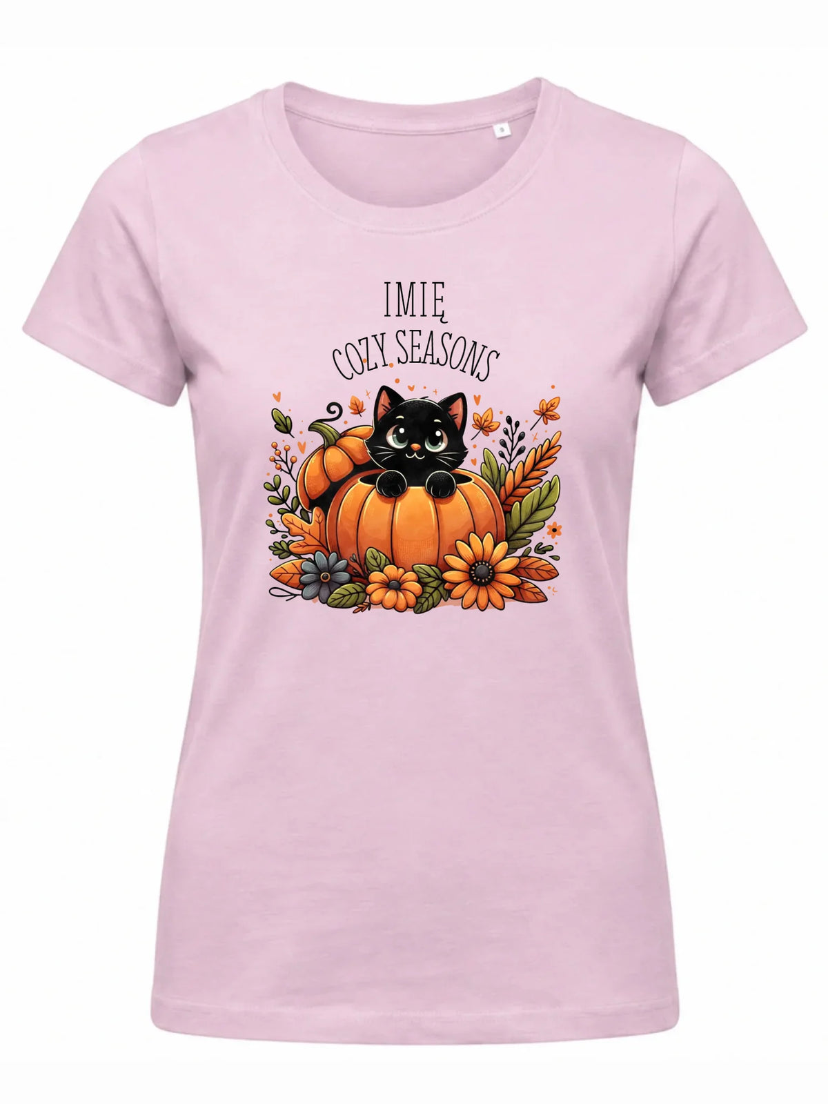 Koszulka damska jesieniara - Cozy Seasons - personalizowana JS01