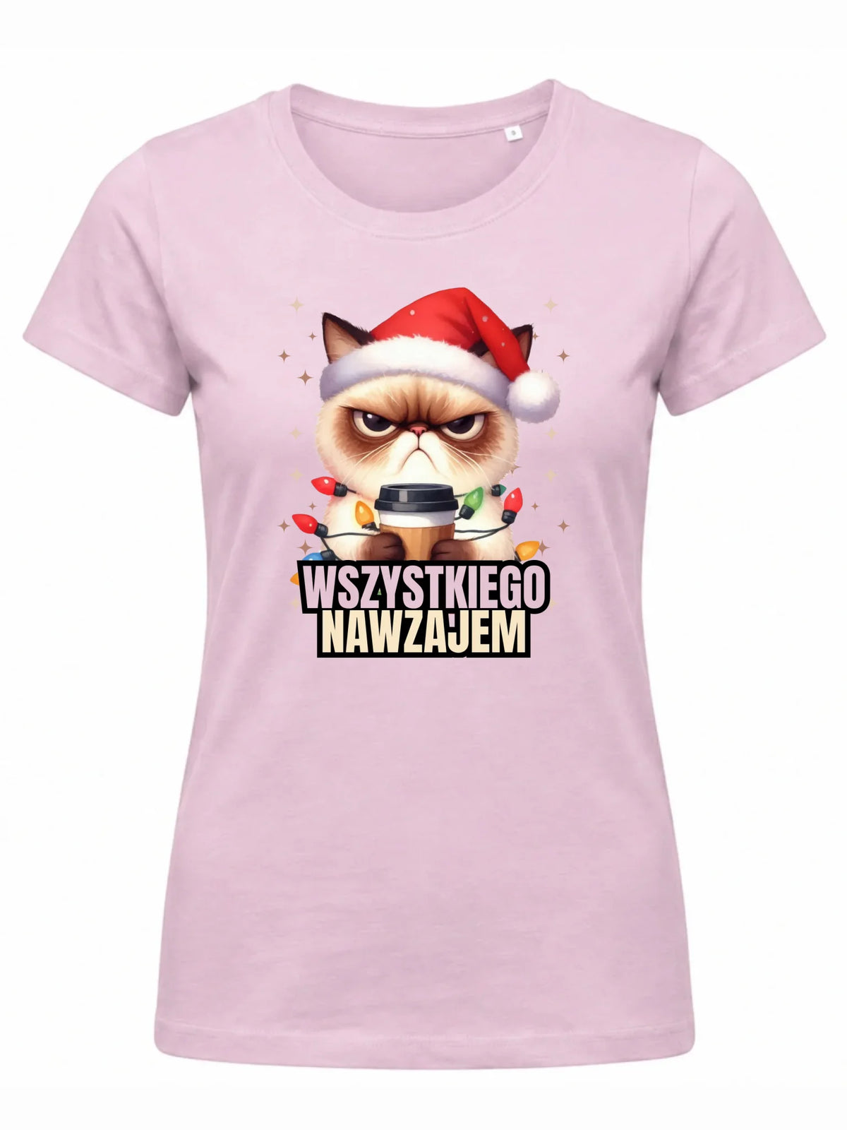 Koszulka damska świąteczna - Grumpy Cat Wszystkiego nawzajem BN33