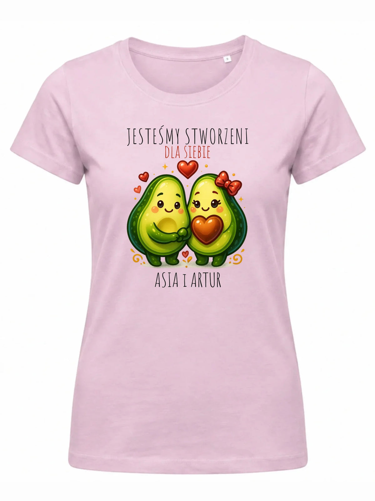 Koszulka damska - Awokado Stworzeni dla siebie - personalizowana W91