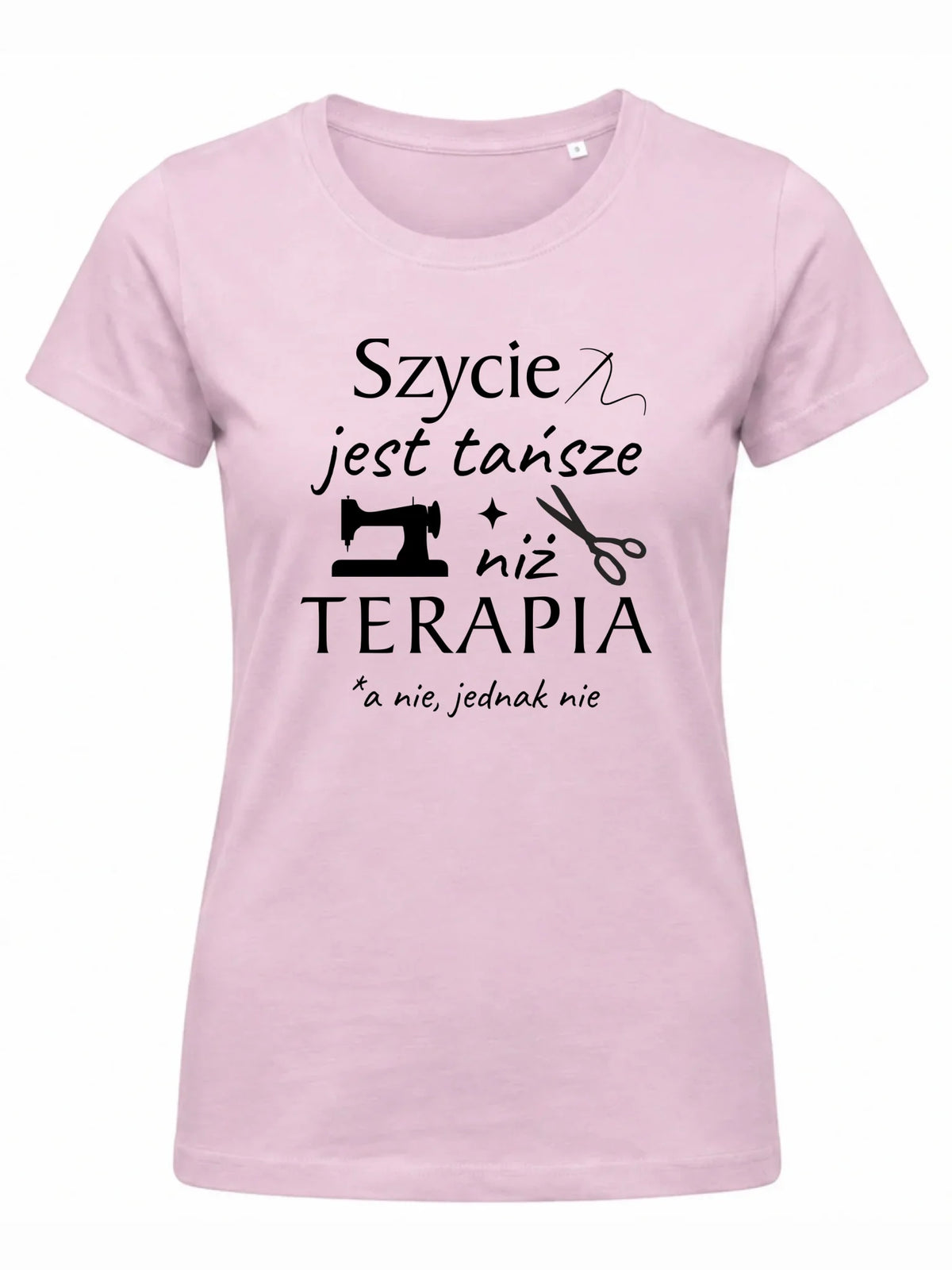 Koszulka damska szyciowa dla krawcowej - Szycie tańsze niż terapia HS04